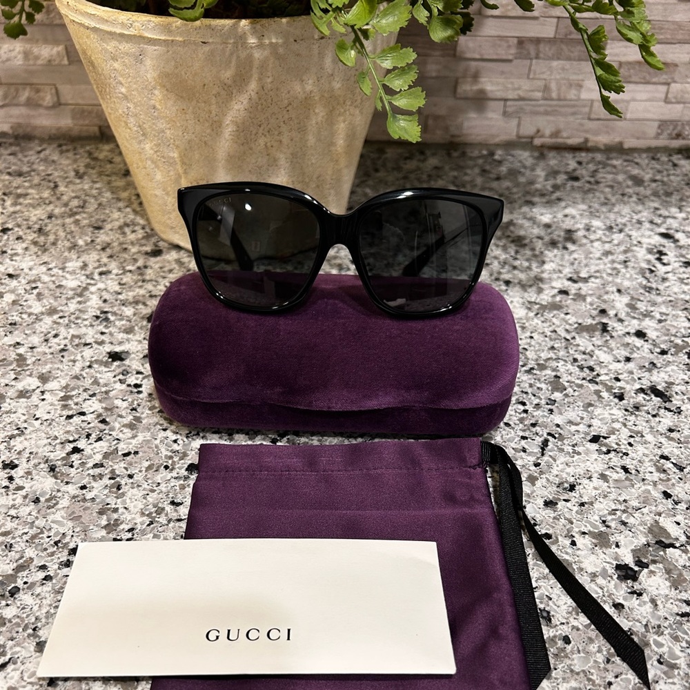 Gucci Black Oversized Sunglasses Luxury Accessories